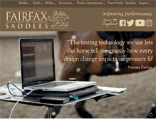 Tablet Screenshot of fairfaxsaddles.com